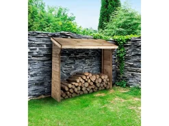 Abri bûches - 1.05 m² - 2.10 x 0.50 x 1.8 m- 2 Stères