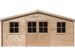 Abri de jardin bois "Alex" - 20.20 m² - 4.80 x 4.00 x 2.39 m - 28 mm
