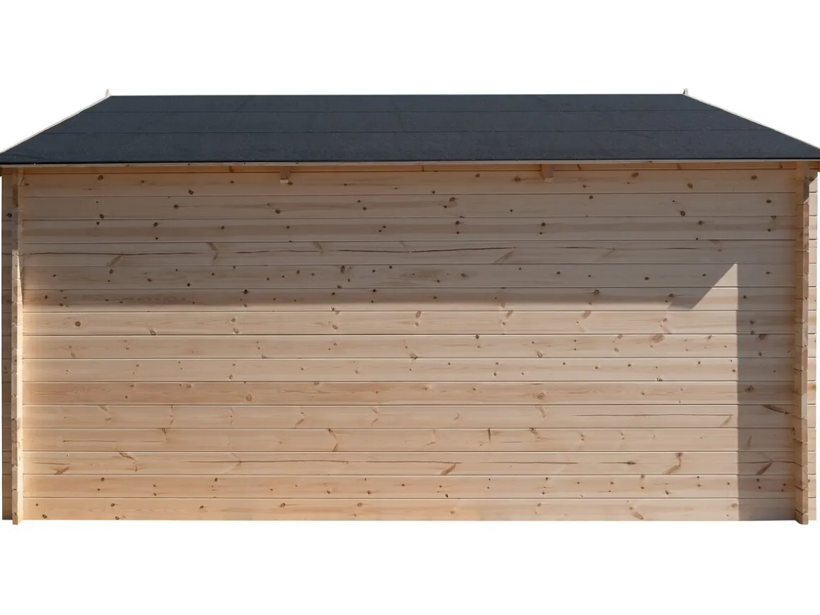 Abri de jardin bois "Alex" - 20.20 m² - 4.80 x 4.00 x 2.39 m - 28 mm