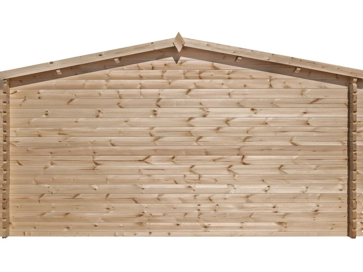 Abri de jardin bois "Alex" - 20.20 m² - 4.80 x 4.00 x 2.39 m - 28 mm
