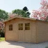 Abri de jardin bois "Belval" - 18,75 m² - 28 mm