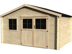 Abri de jardin bois "Flodeal" - 11.86 m² - 3.98 x 2.98 x 2.44 m - 28 mm