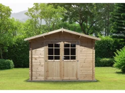 Abri de jardin bois 9.4 m² "Lys" - 320 x 298 x 225 cm - 28 mm