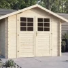 Abri de jardin en bois "Beaufort" - 10.53 m² - 349 x 301 cm - 28 mm