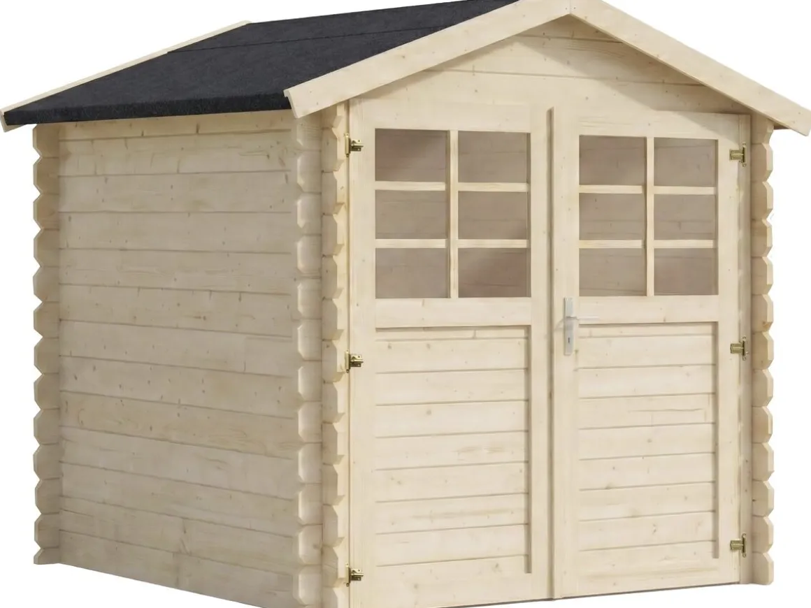 Abri de jardin en bois "Beaumont" - 4.48 m² - 223 x 201 cm - 28 mm
