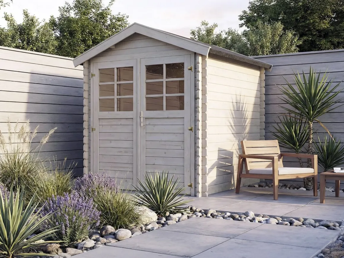 Abri de jardin en bois "Beaumont" - 4.48 m² - 223 x 201 cm - 28 mm