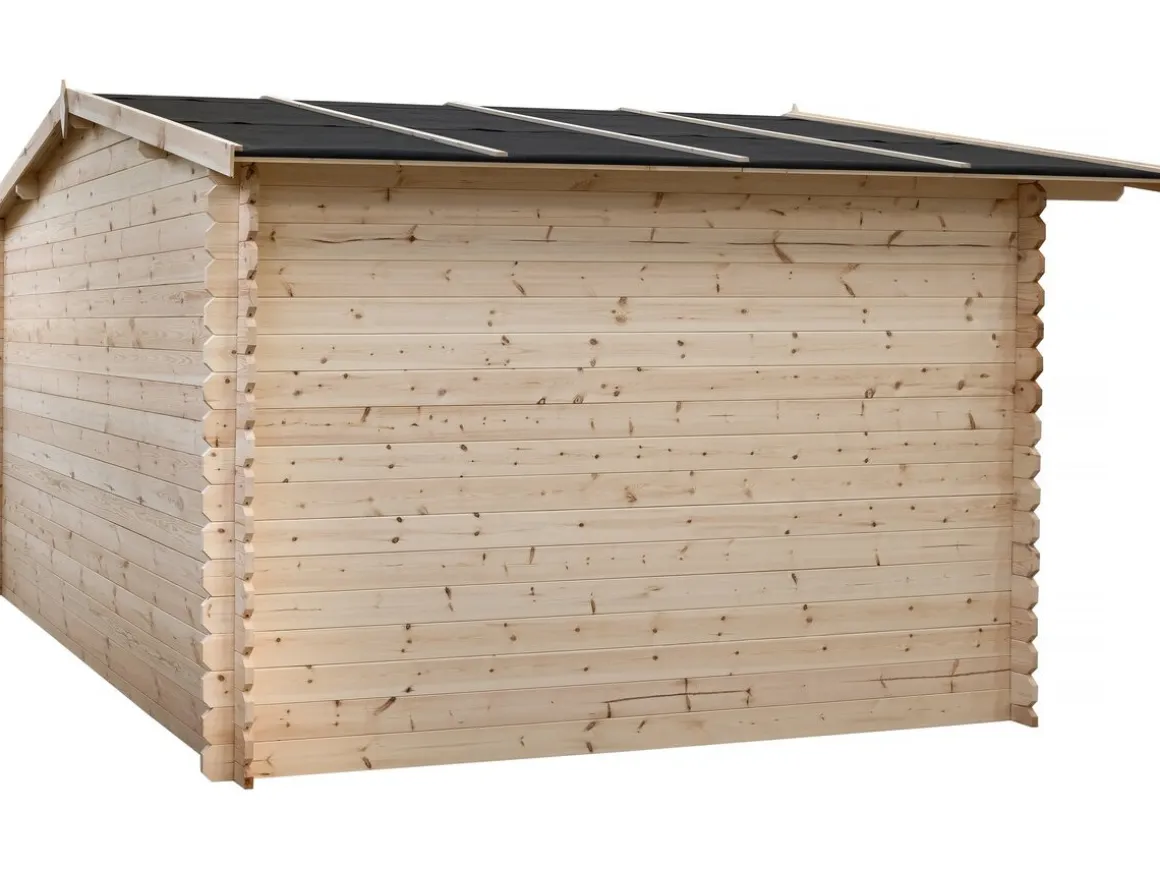 Abri de jardin en bois 14m² "Oz" - 388 x 298 x 225 cm - 28 mm
