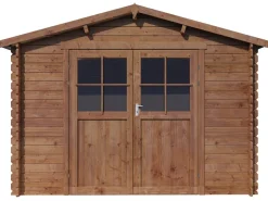 Abri de jardin en bois "Willow" - 9,3 m² - 28 mm - Marron
