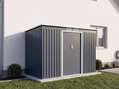 Abri de jardin en métal avec toit monopente 