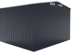 Abri de jardin métal avec porte coulissante 