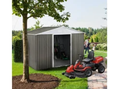 Abri de jardin métal "Dallas" - 4,07 m² - Taupe