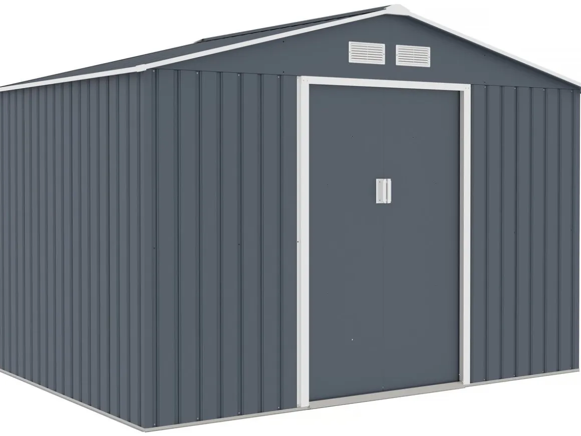 Abri de jardin métal "Vegas II" - 5,29 m2 - Gris