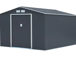 Abri de jardin métal "Vegas" - 8,83 m² - Gris