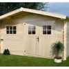 Abri jardin bois - 19,72 m² - 4.64 x 4.25 x 2,32 m - 28 mm