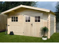 Abri jardin bois - 19,72 m² - 4.64 x 4.25 x 2,32 m - 28 mm