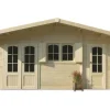 Abri jardin bois "Rostock" - 22.04 m² - 5.68 x 3.88 x 2.75 m - 40 mm