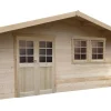Abri jardin bois "Vernier" - 34.84 m² - 6.05 x 5.75 x 2.53 m - 28 mm