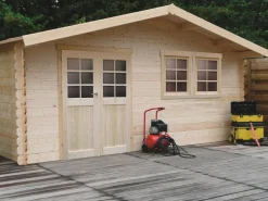 Abri jardin bois "Vernier" - 34.84 m² - 6.05 x 5.75 x 2.53 m - 28 mm