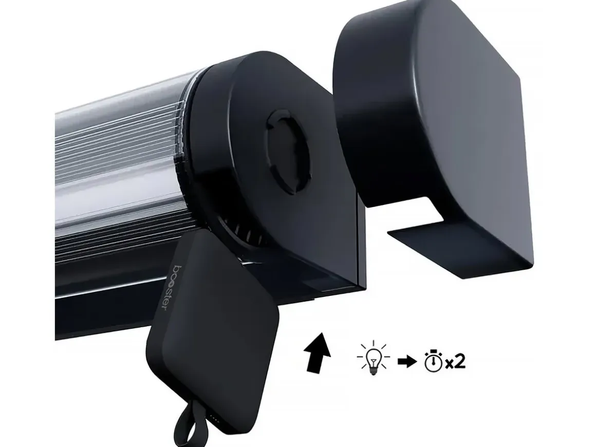Applique solaire et rechargeable Booster " Loma " 150 à 900 Lumen - Noir