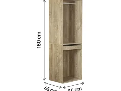 Armoire avec penderie et porte-pantalons 