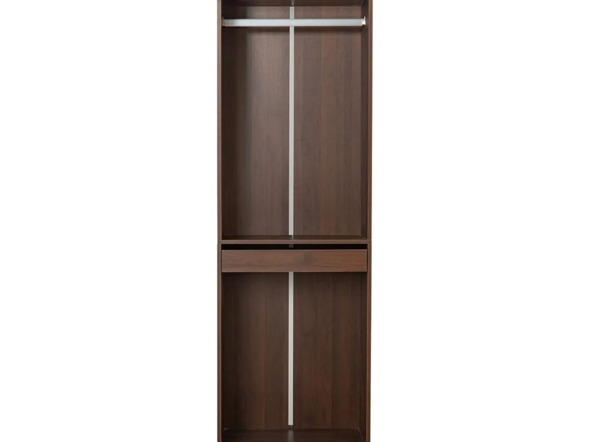 Armoire avec penderie "Opéra" - 60 x 45 x 180 cm - Marron