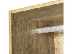 Armoire avec 4 tiroirs et 1 penderie "Opéra" - 80 x 45 x 180 cm - Beige