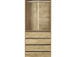 Armoire avec 4 tiroirs et 1 penderie 