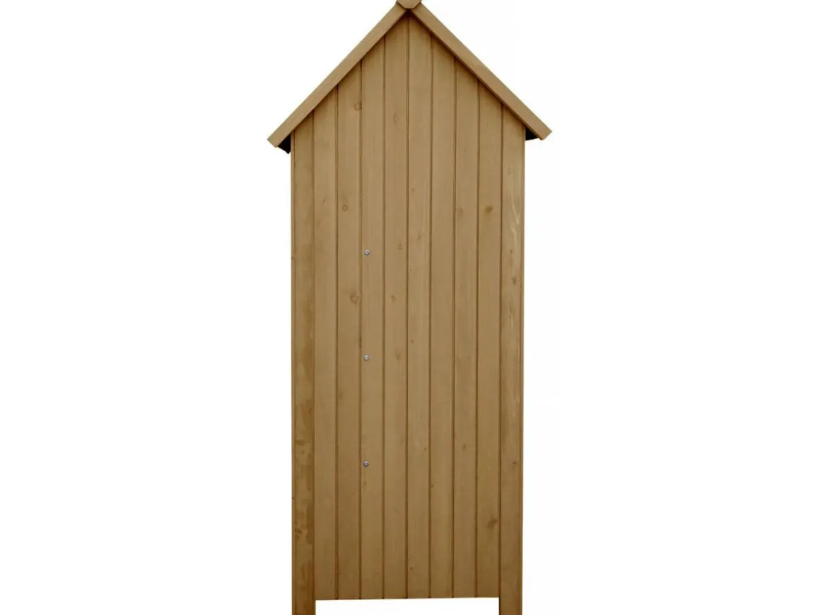 Armoire de jardin "Cabanon" - 77 x 54.5 x 179 cm - Marron