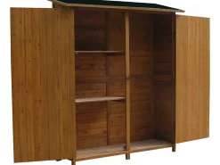Armoire de jardin "Espacio" - 140 x 49 x 162 cm - Marron