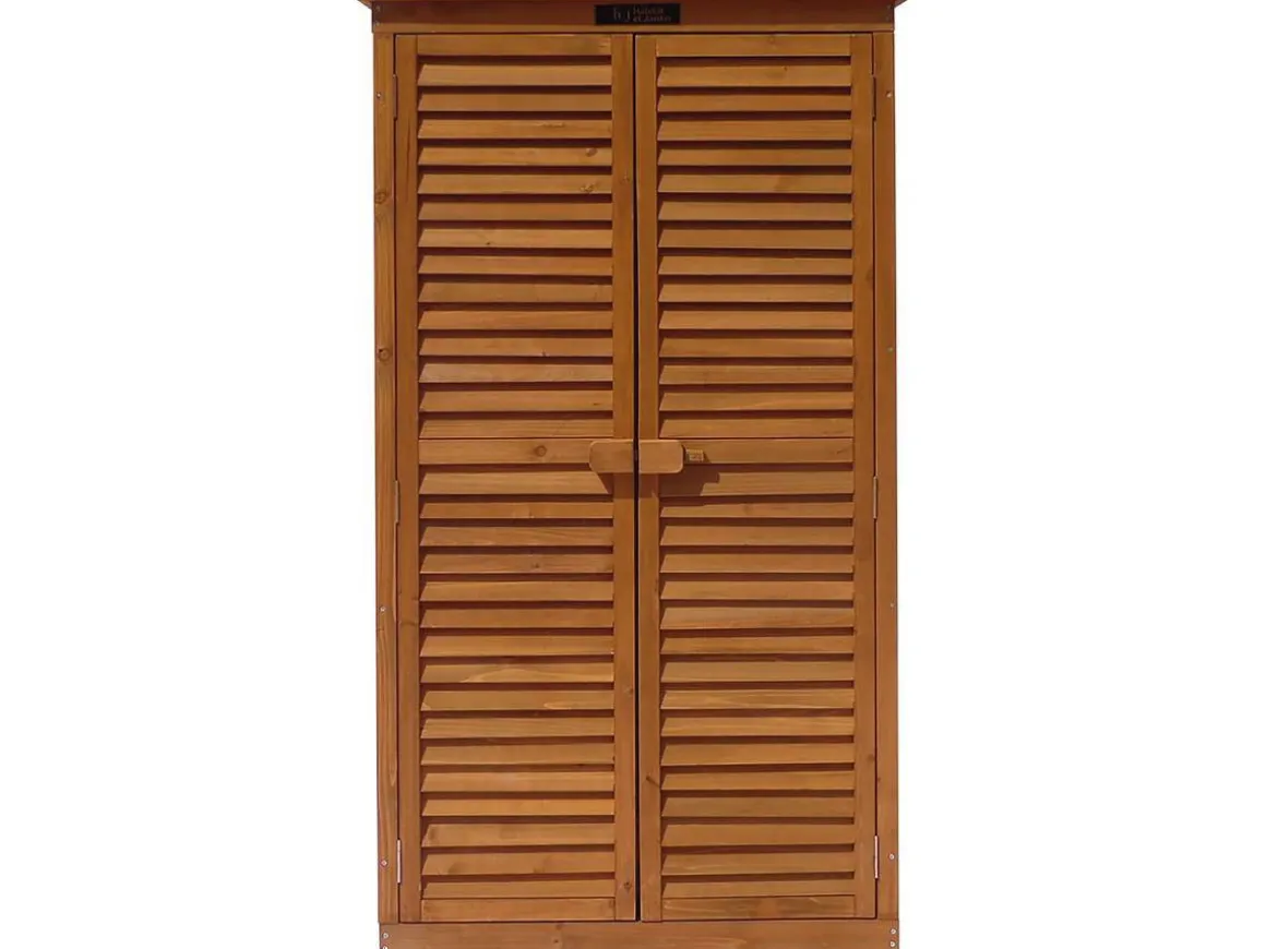 Armoire de jardin "Space" - 87 x 46.5 x 160 cm - Marron