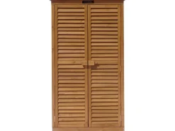 Armoire de jardin "Space" - 87 x 46.5 x 160 cm - Marron