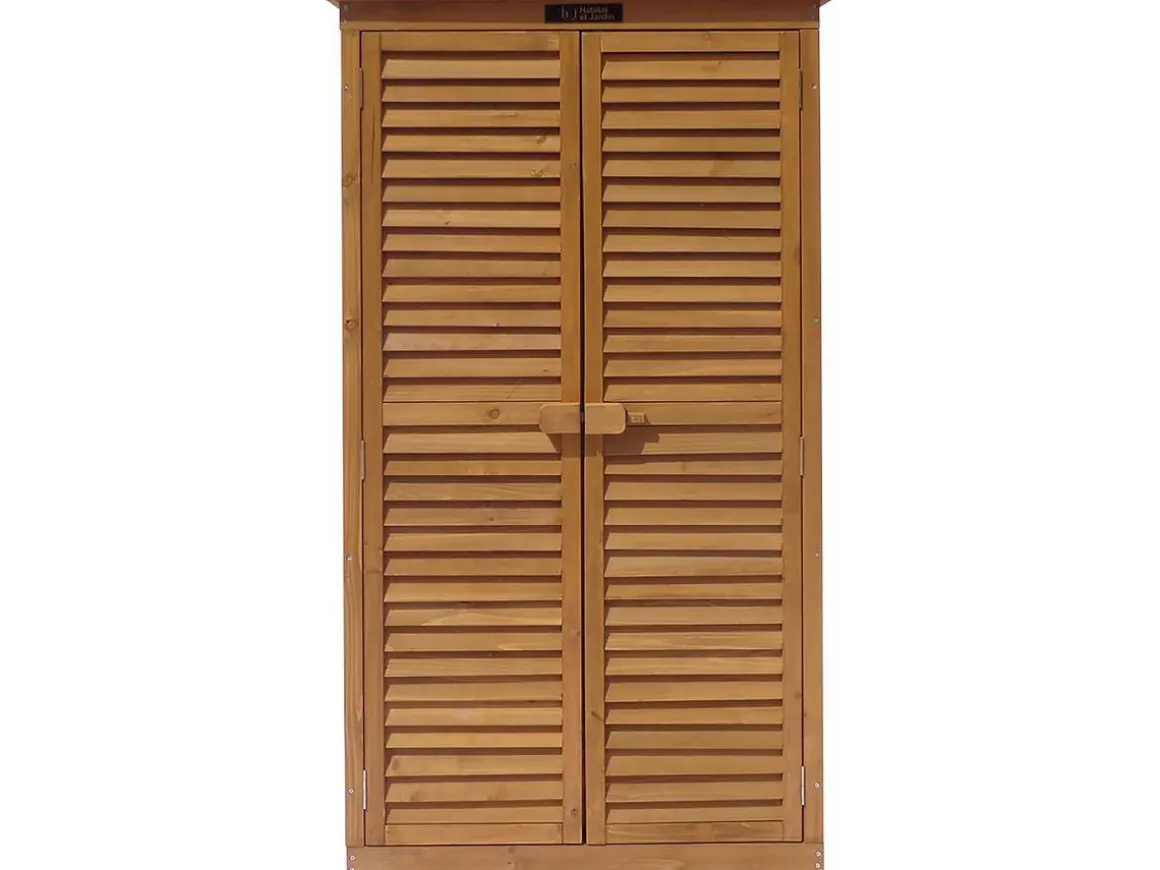 Armoire de jardin "Space" - 87 x 46.5 x 160 cm - Marron