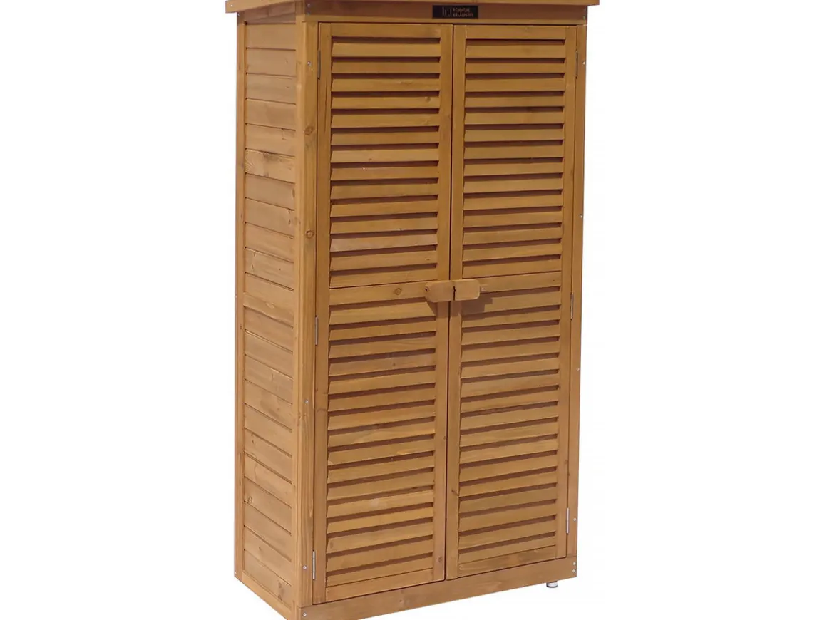 Armoire de jardin "Space" - 87 x 46.5 x 160 cm - Marron