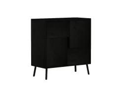 Armoire multifonction en bois "Darien" - 76.5 x 35 x 79.5 cm - Bois Noir