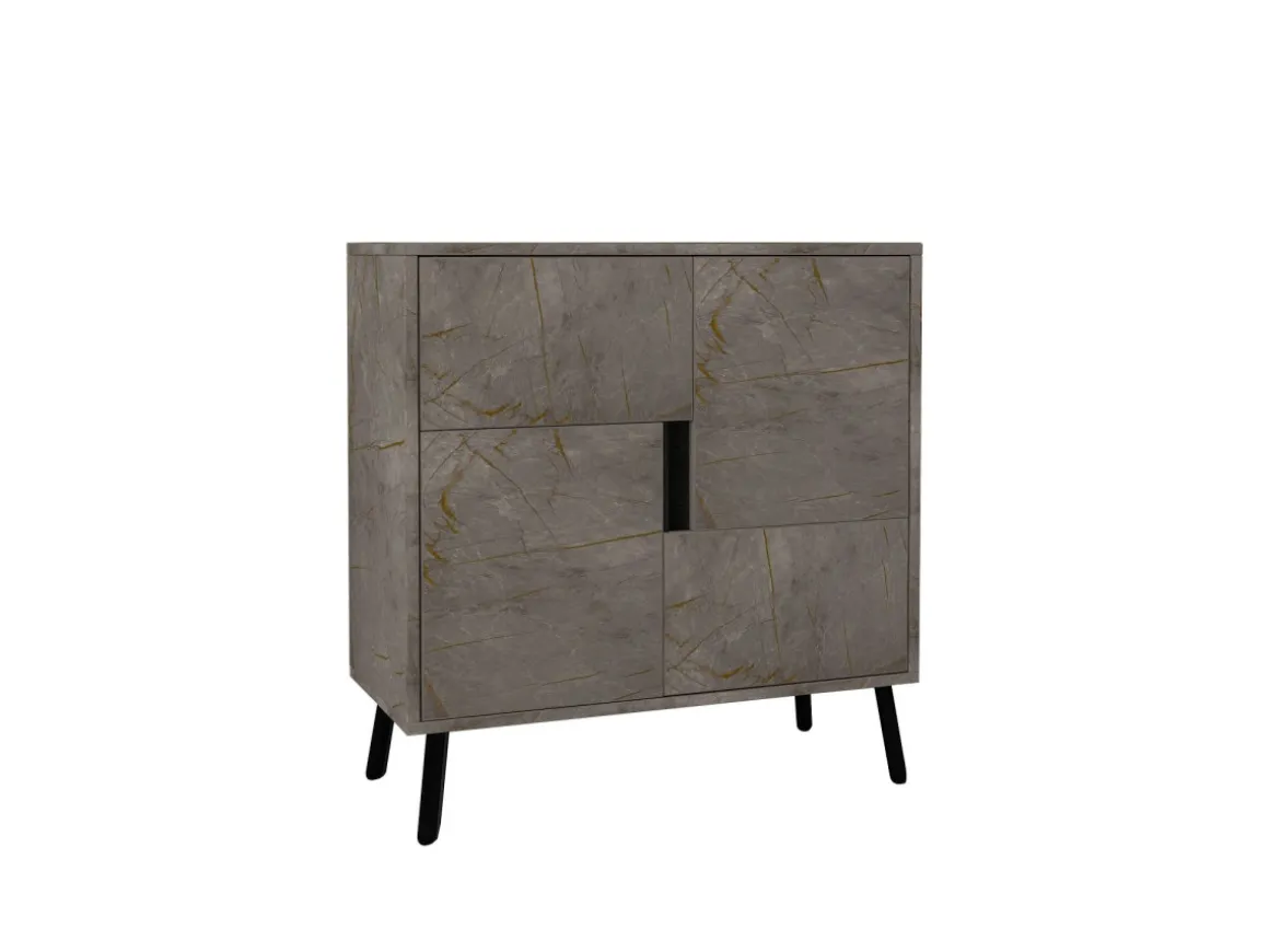 Armoire multifonction en bois "Darien" - 76.5 x 35 x 79.5 cm - Marbre