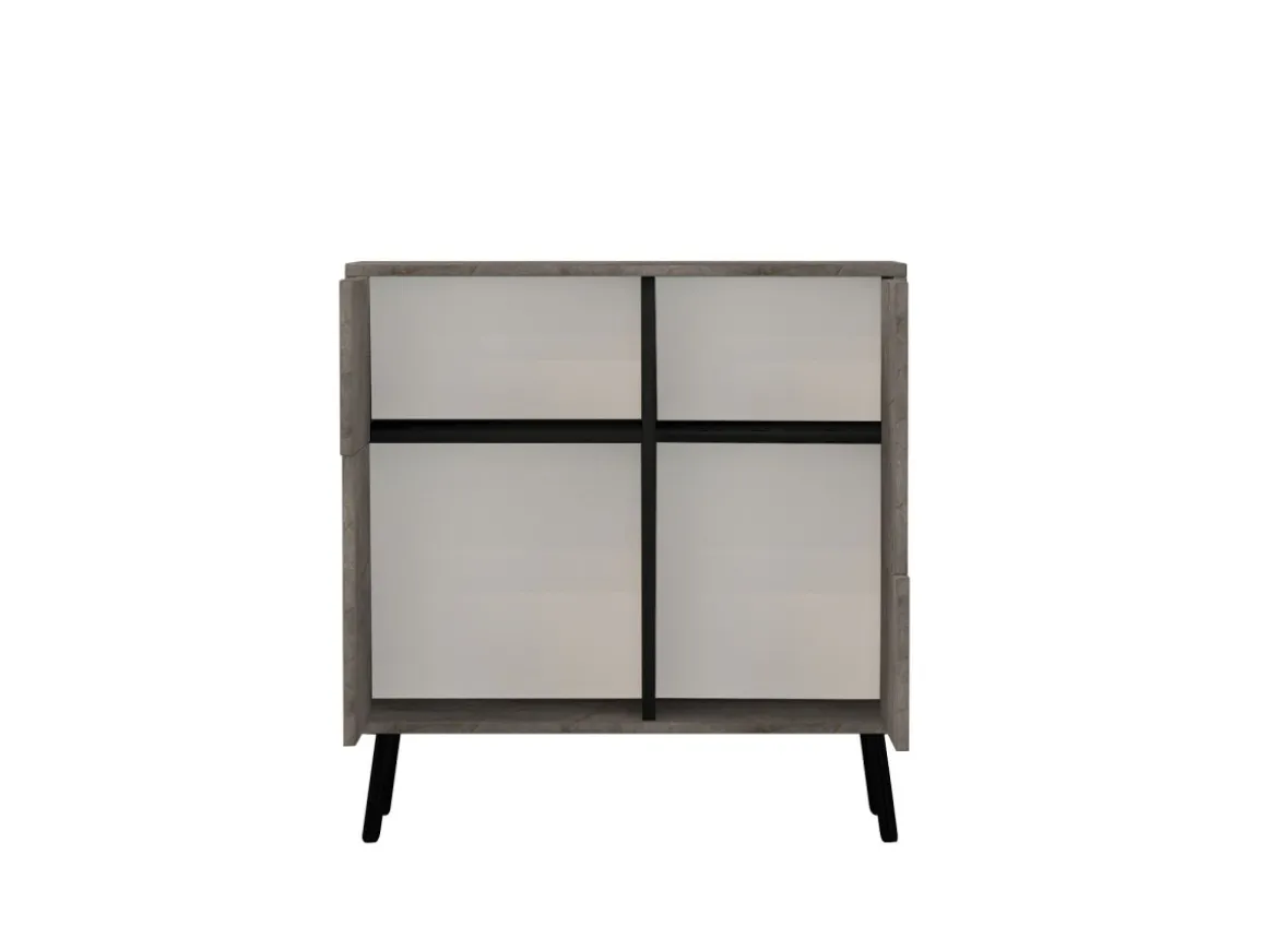 Armoire multifonction en bois "Darien" - 76.5 x 35 x 79.5 cm - Marbre