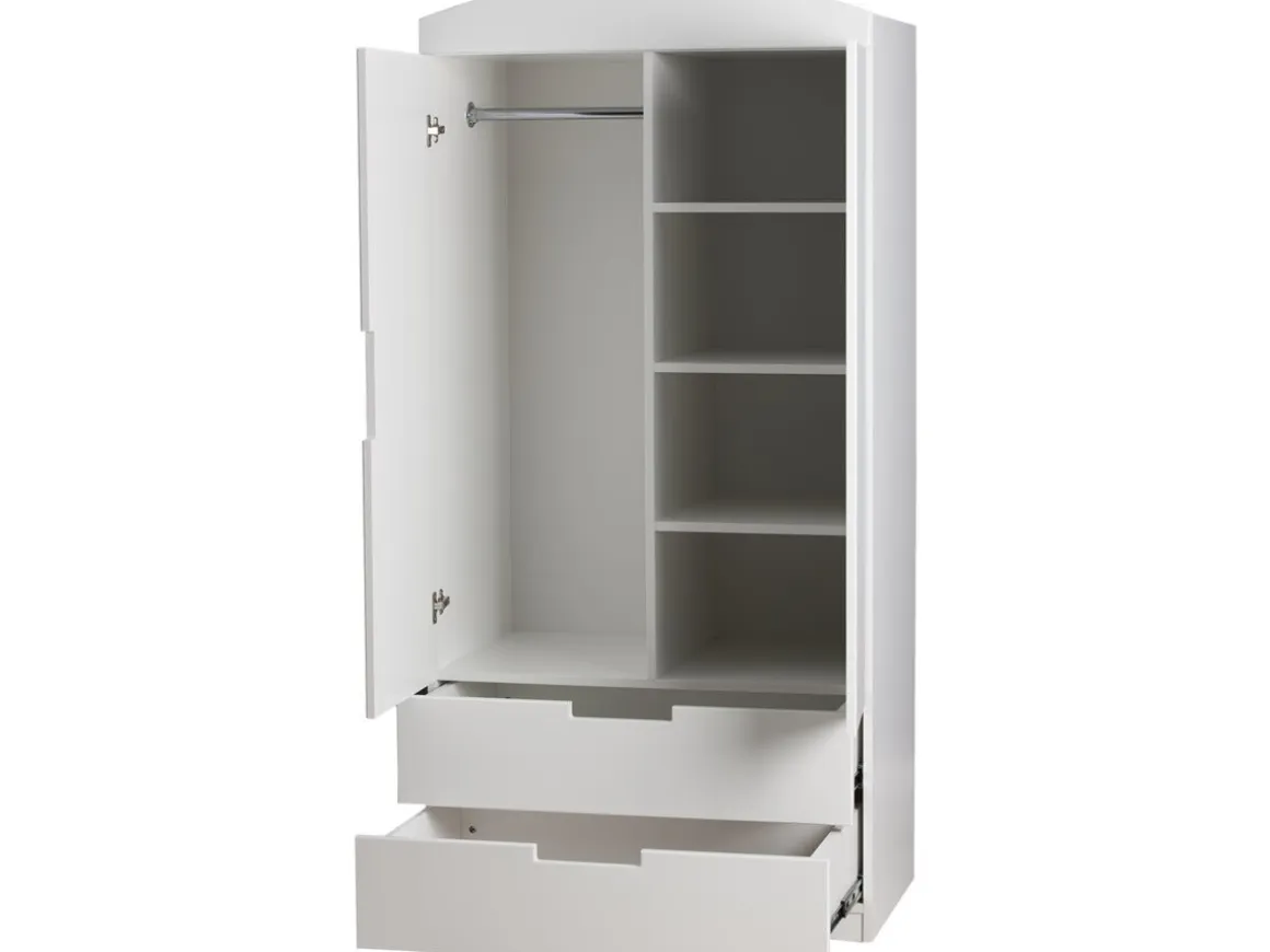 Armoire pour enfants "Classic" - 175,5 x 90 x 52 cm - Blanc