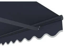 Auvent store banne rétractable en aluminium 2,5 x 3 m 