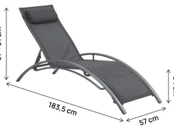 Bain de soleil en aluminium 