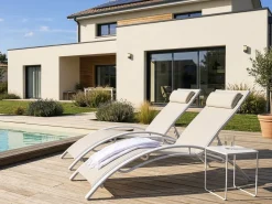 Bain de soleil en aluminium 