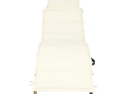Bain de soleil en bois avec coussins inclus 