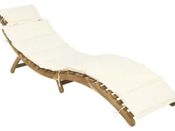 Bain de soleil en bois avec coussins inclus 