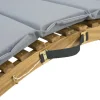Bain de soleil en bois avec coussins inclus "Jakarta" - Gris