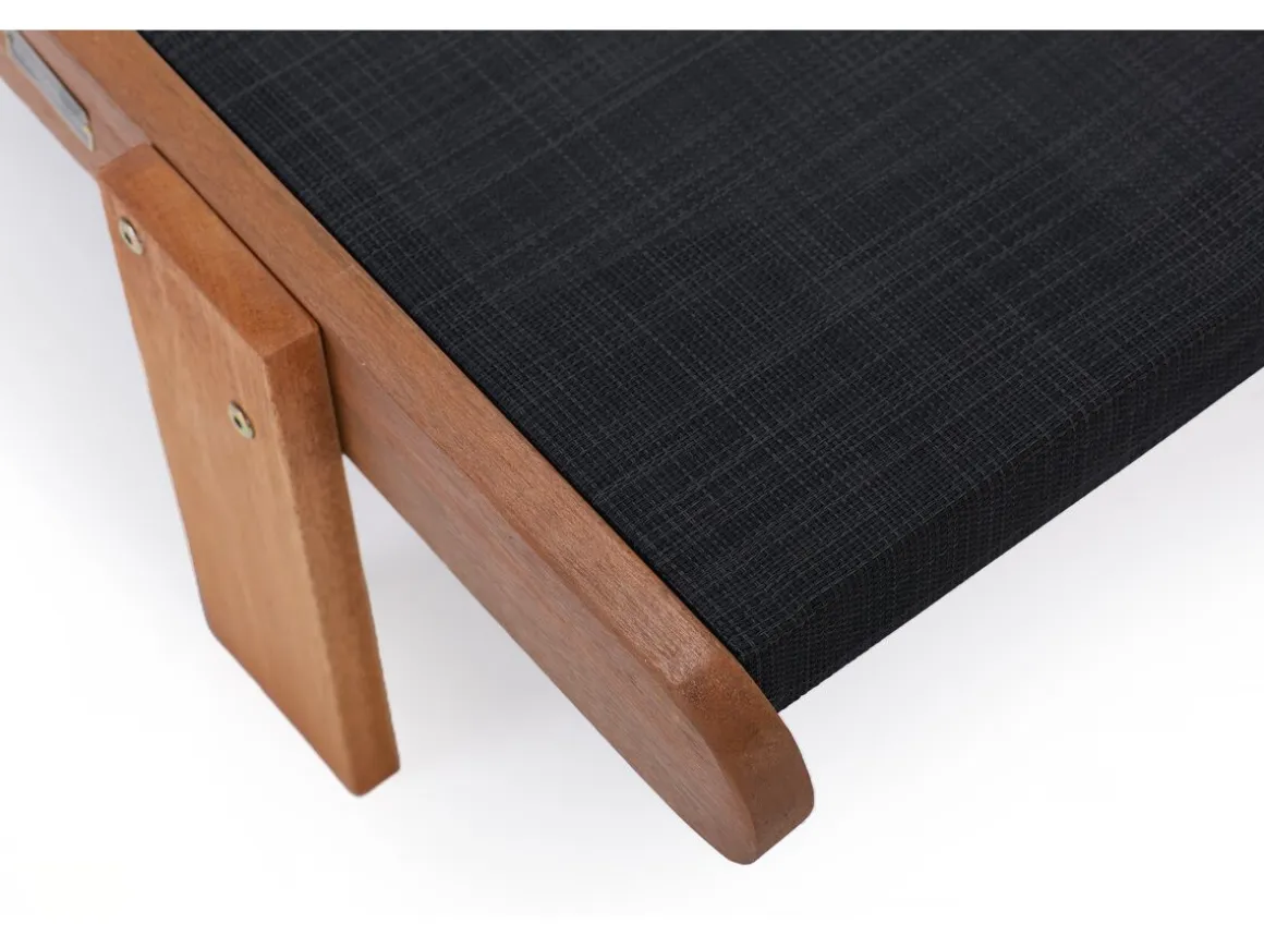 Bain de Soleil en bois exotique "Saïgon" - Maple - Noir