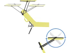 Bain de soleil pliable "Lazy" - Avec pare soleil - Jaune