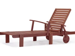 Bain de soleil pliant en bois exotique