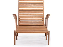 Bain de soleil pliant en bois exotique