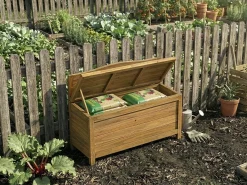 Banc coffre de jardin en bois 