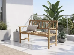 Banc de jardin en bois 120 cm 