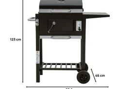 Barbecue charbon de bois "Vicomte" - 92.5 x 46 x 123 cm
